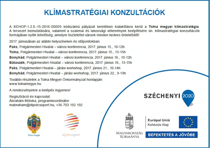 Klímanapok lesznek a megye négy helyszínén Klímanapok lesznek a megye négy helyszínén