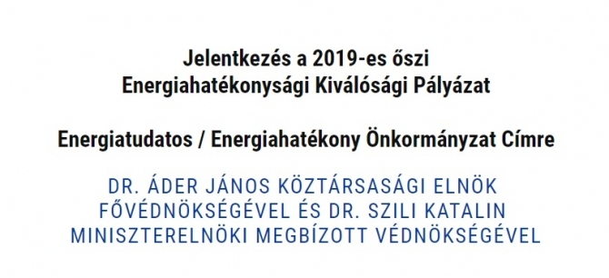 Energiahatékonysági Kiválósági Pályázat Energiahatékonysági Kiválósági Pályázat