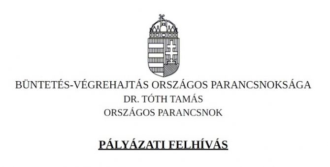 Pályázatot hirdet a büntetés-végrehajtás országos parancsnoka roma fiataloknak Pályázatot hirdet a büntetés-végrehajtás országos parancsnoka roma fiataloknak